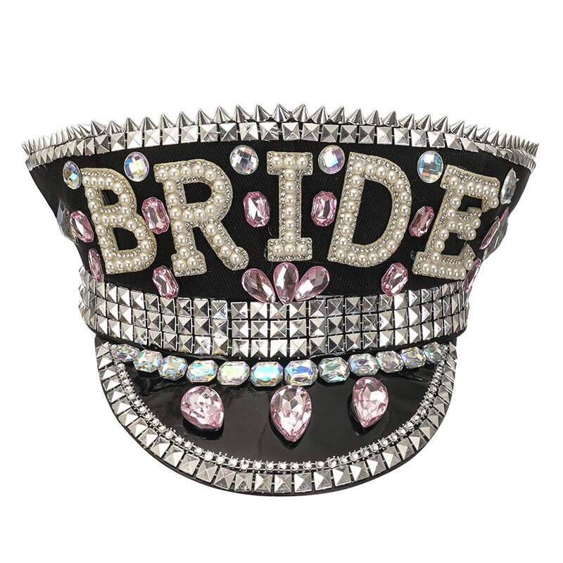 Muschibitch Luxus Rave Cap – Rhinestone Steampunk Party Hat