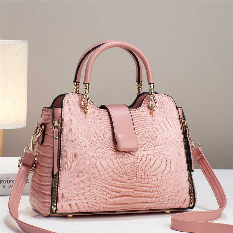 Muschibitch Croco Luxe Handbag – Crocodile Pattern Designer Tasche