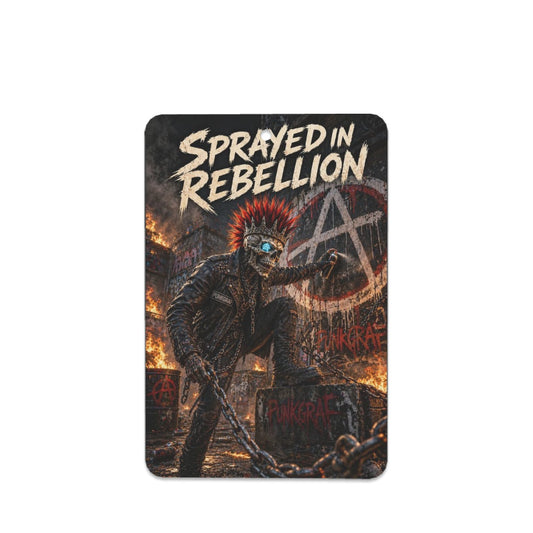Auto Lufterfrischer Punk, 6er Duftbaum Set, Rocker Auto Deko, 6 Duftkarten mit Rebellion Motiven