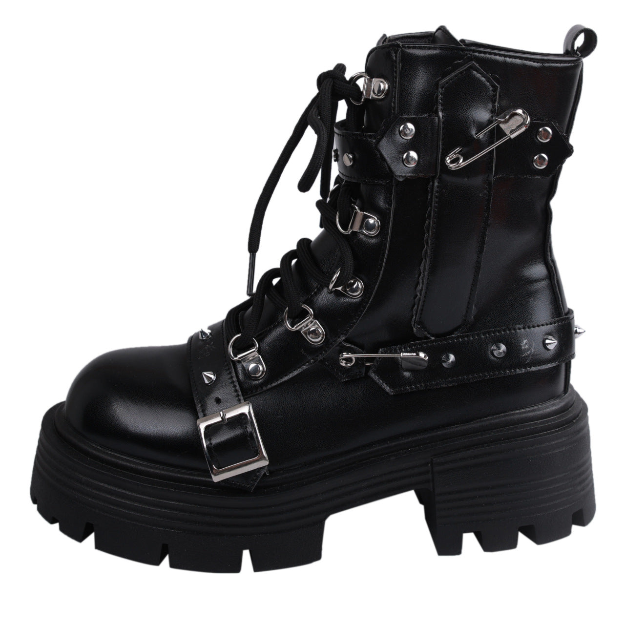 Punkgräfin Punk Boots – Gothic Plateau Combat Boots Damen