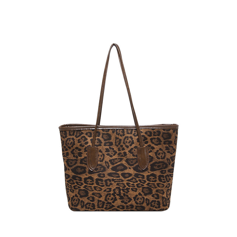 Muschibitch Leopard Tote Bag – Große Fashion Schultertasche