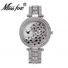 Muschibitch Leopard Bling Watch – Luxus Gold Diamond Uhr