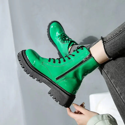 Punkgräfin Punk Platform Boots Damen – Gothic Combat Martin Boots