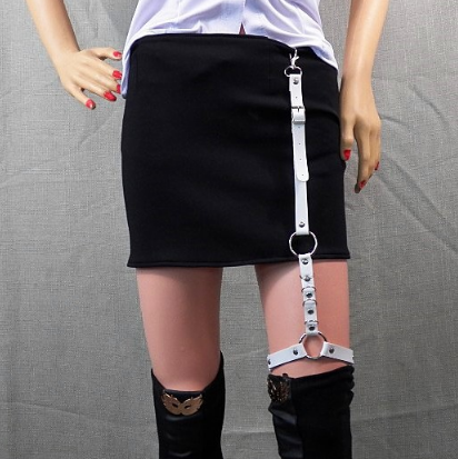Punkgräfin Punk Leg Harness – Gothic Strumpfhalter