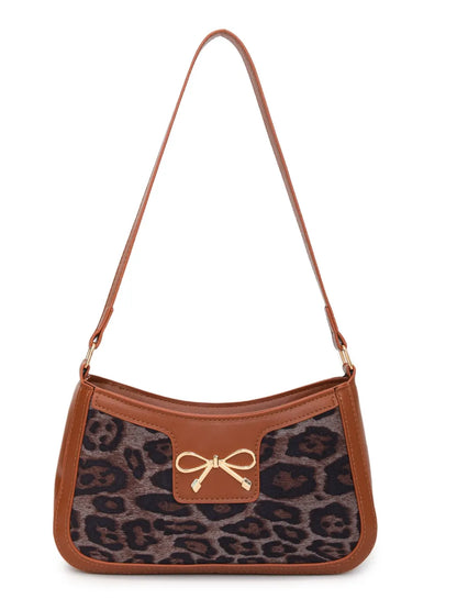 Muschibitch Leopard Bow Bag – Y2K Bad Girl Schultertasche