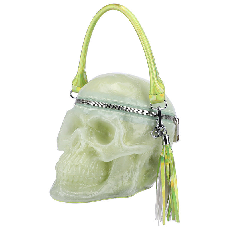Punkgräfin Punk Skull Bag – Gothic 3D Totenkopf Handtasche