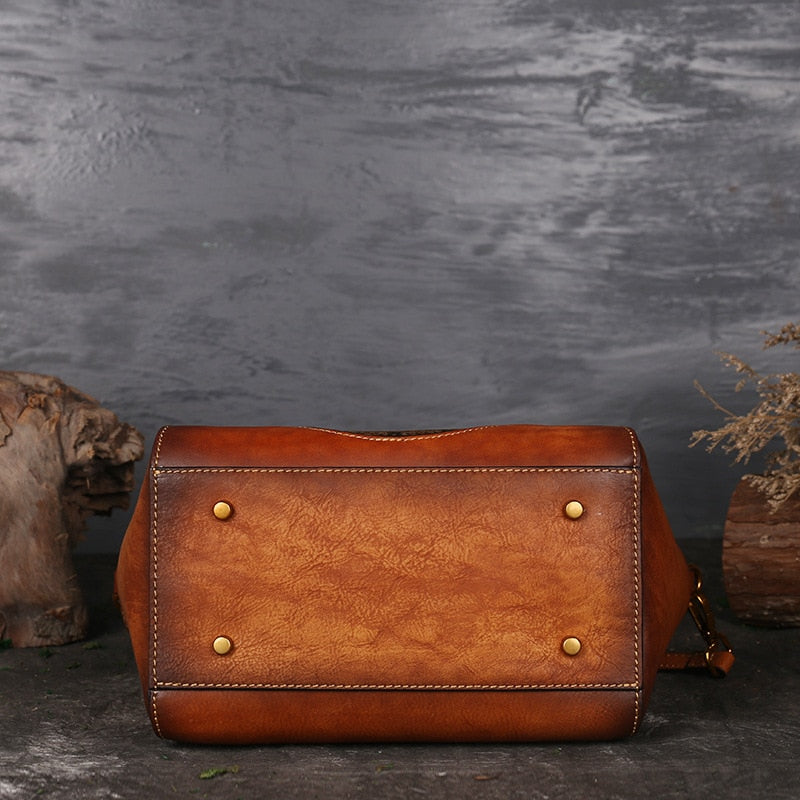 Muschibitch Mandala Leather Bag – Luxus Designer Echtleder Handtasche