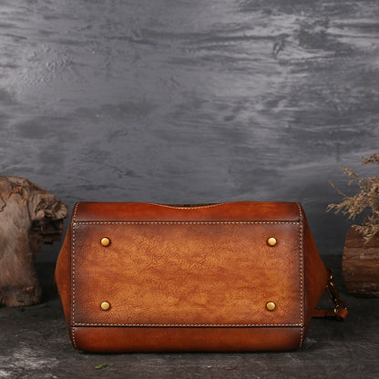 Muschibitch Mandala Leather Bag – Luxus Designer Echtleder Handtasche