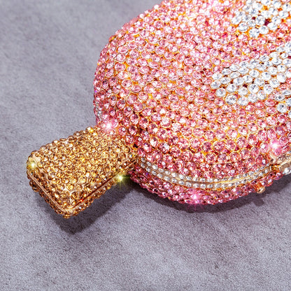 Muschibitch Ice Cream Crystal Clutch – Luxus Designer Eiscreme Abendtasche