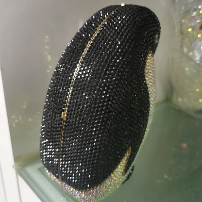 Muschibitch Crystal Parrot Clutch – Rhinestone Designer Abendtasche