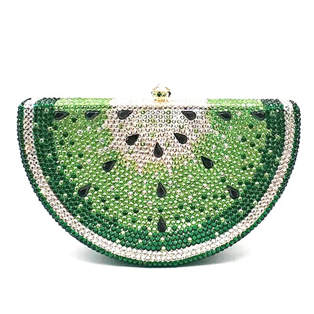 Muschibitch Crystal Lemon Clutch – Rhinestone Designer Abendtasche