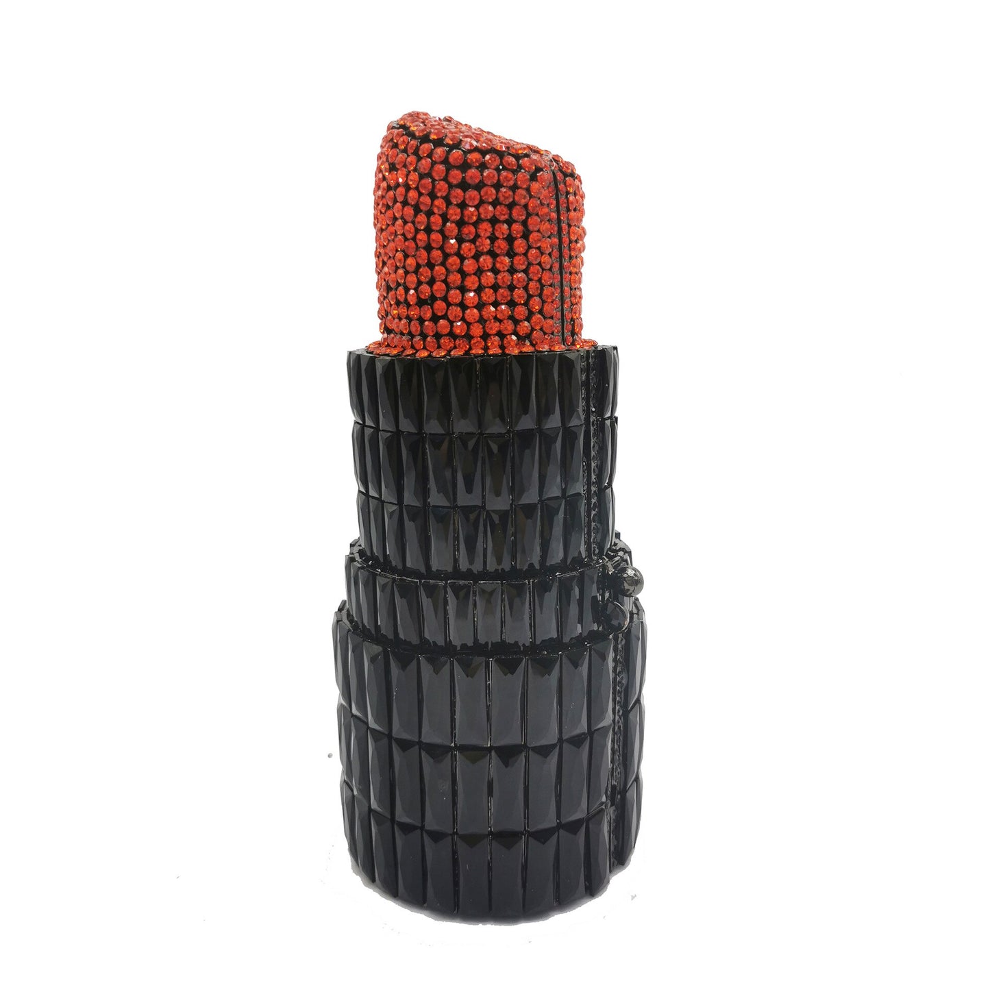 Muschibitch Crystal Lipstick Clutch – Luxus Designer Lippenstift Abendtasche