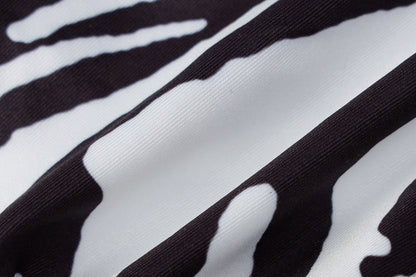 Muschibitch Sexy Ketten Bikini, Zebra Leopard Bikini, Animal Print Beachclub Swimwear