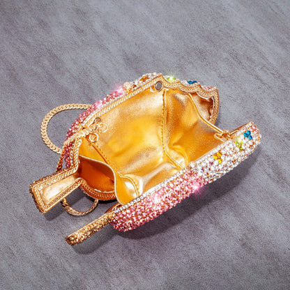 Muschibitch Ice Cream Crystal Clutch – Luxus Designer Eiscreme Abendtasche