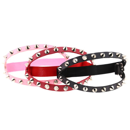 Punk Gothic Sexy Leder Oberschenkel Garter mit Nieten