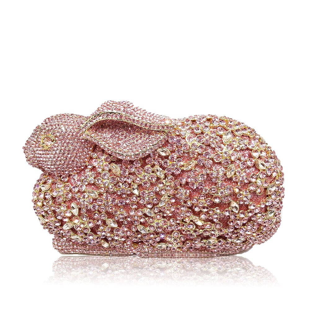 Muschibitch Crystal Bunny Clutch – Luxus Designer Hasen Abendtasche