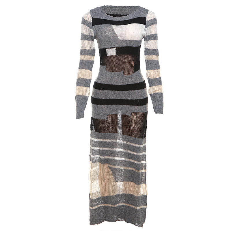 Muschibitch Transparent Knit Maxi Dress – Provokanter Designer-Look