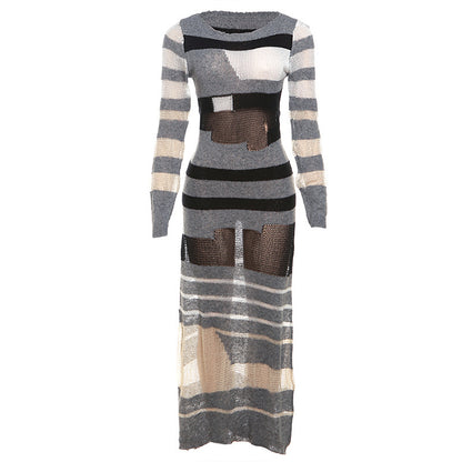 Muschibitch Transparent Knit Maxi Dress – Provokanter Designer-Look