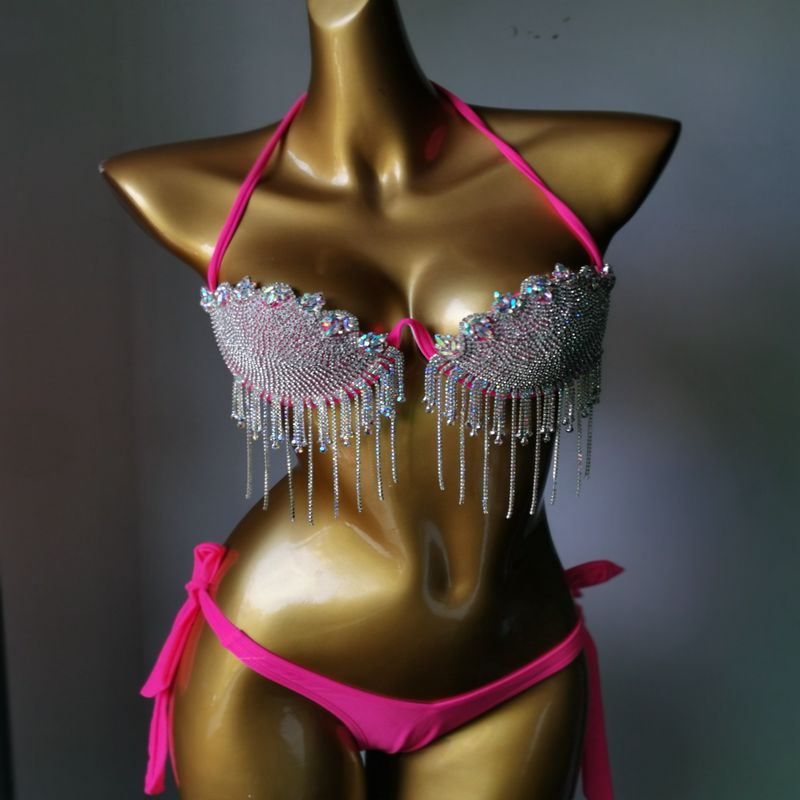 Muschibitch Strass Tassel Luxus Dsigner Bikini Glamour Bikini
