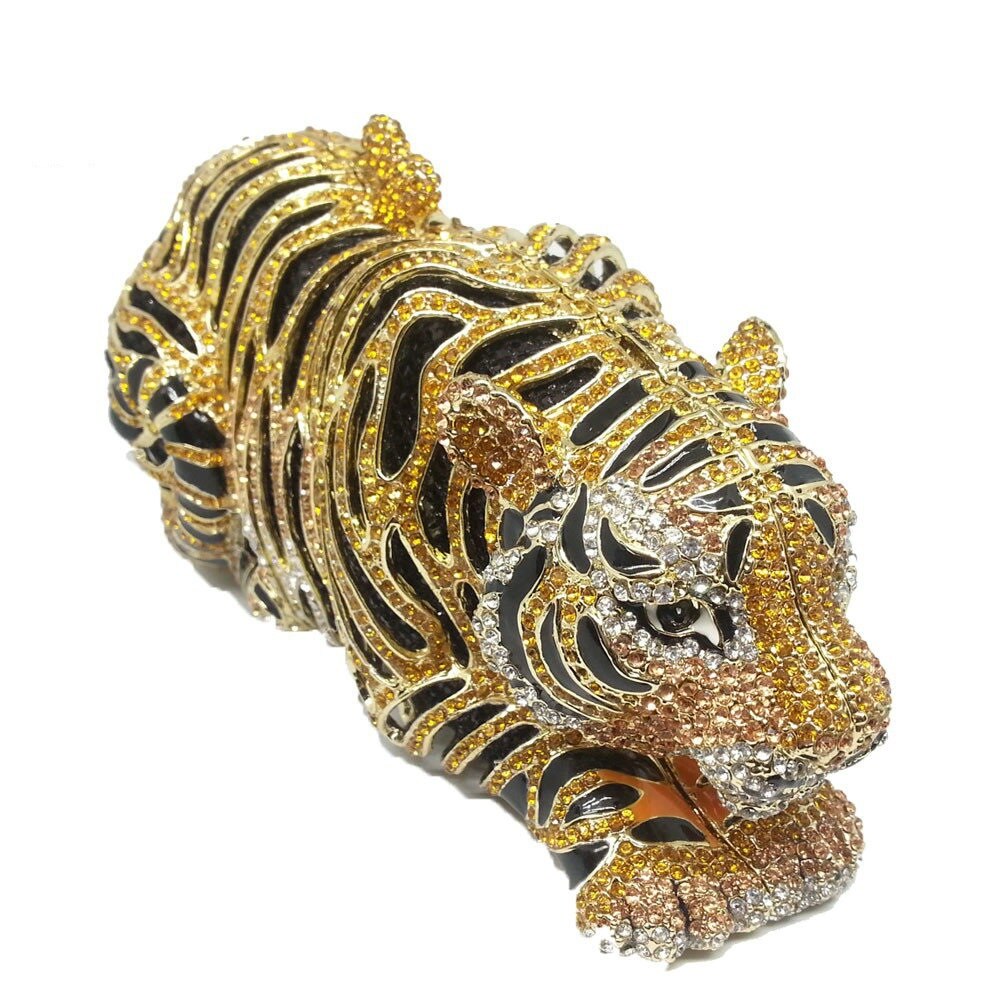 Muschibitch Royal Tiger Clutch – Luxus Designer Tiger Abendtasche