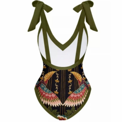 Muschibitch Badeanzug mit Rock – luxuriöser French-Retro-Look für Strand & Resort