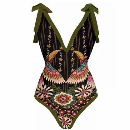 Muschibitch Badeanzug mit Rock – luxuriöser French-Retro-Look für Strand & Resort