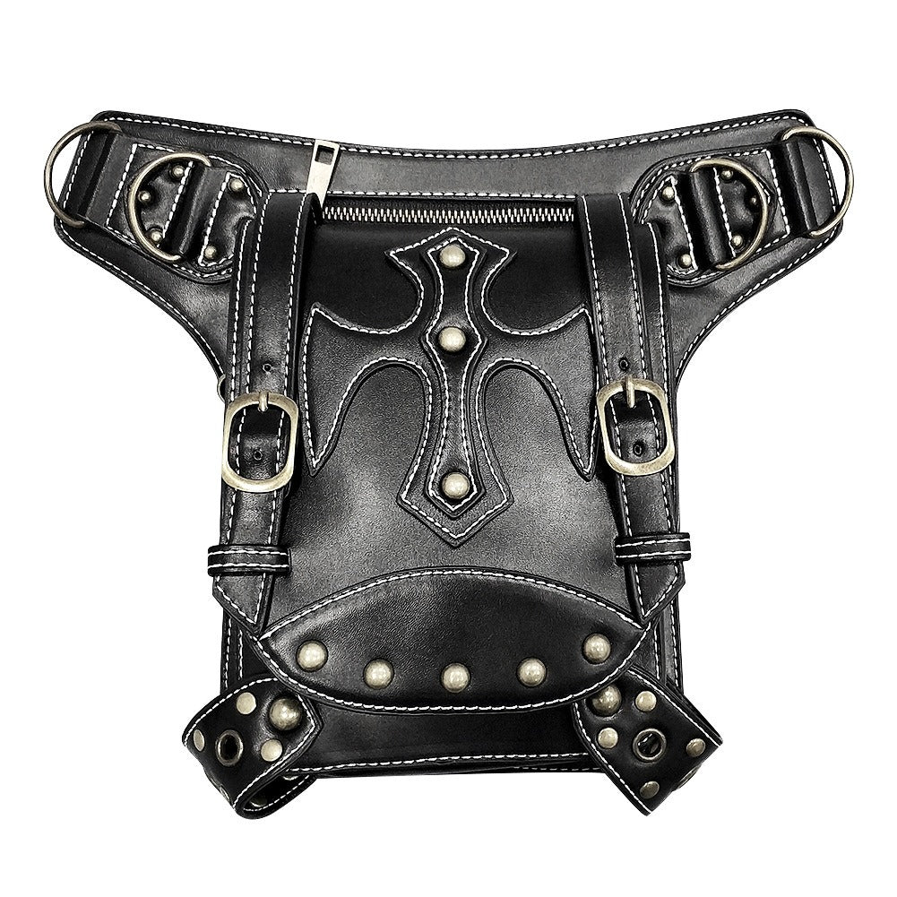Gothic Punk Waist Bag – Harness Schultertasche Biker Tasche
