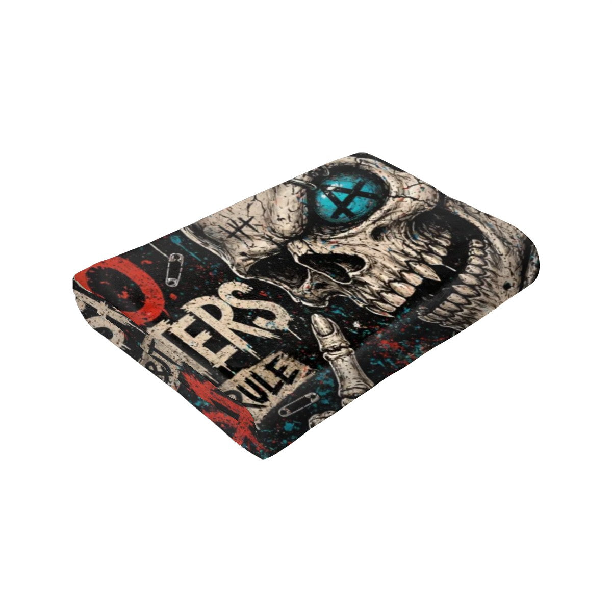 Punk Flanelldecke Decke NO GODS NO MASTERS Kuscheldecke – Punkgraf Rebel Blanket
