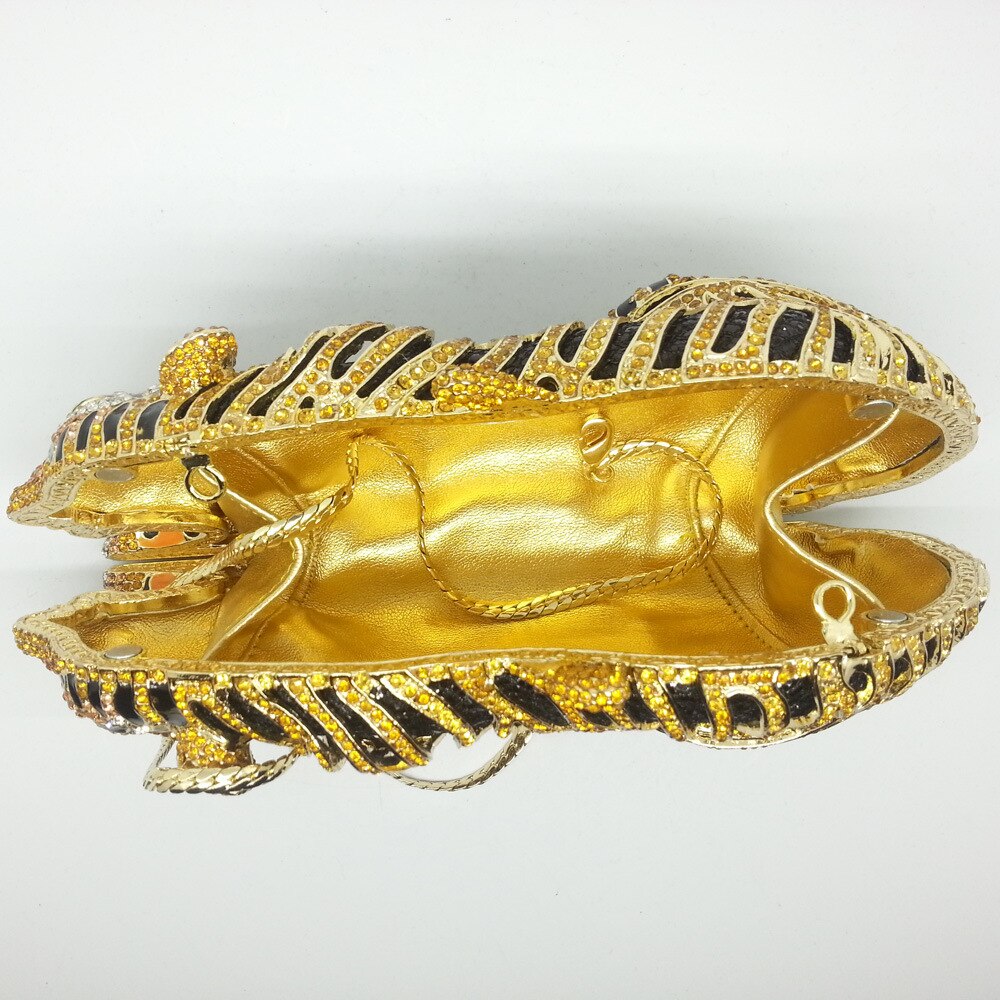 Muschibitch Royal Tiger Clutch – Luxus Designer Tiger Abendtasche