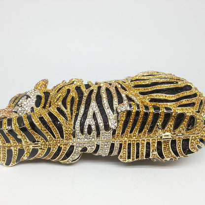Muschibitch Royal Tiger Clutch – Luxus Designer Tiger Abendtasche