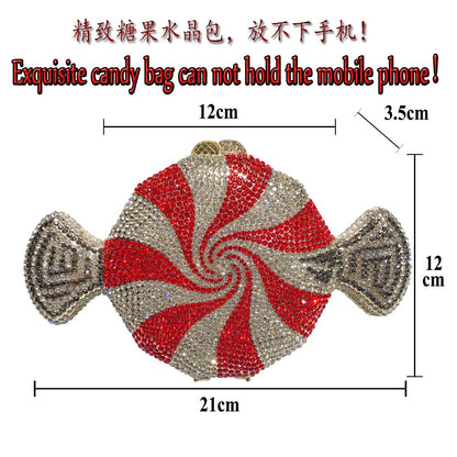 Muschibitch Candy Crystal Clutch – Luxus Designer Bonbon Abendtasche