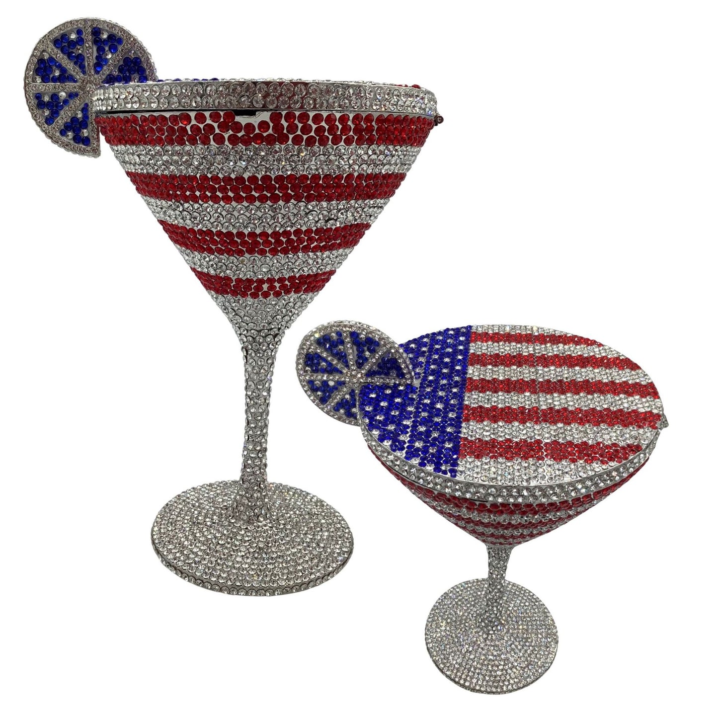 Muschibitch Crystal Cocktail Clutch – Luxury Martini Rhinestone Evening Bag