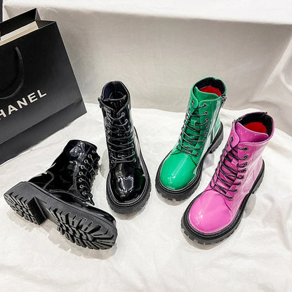 Punkgräfin Punk Platform Boots Damen – Gothic Combat Martin Boots