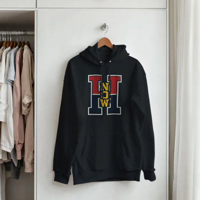 Hoodie College H-NOW Statement Heute Jetzt – Nicht Morgen Varsity Style