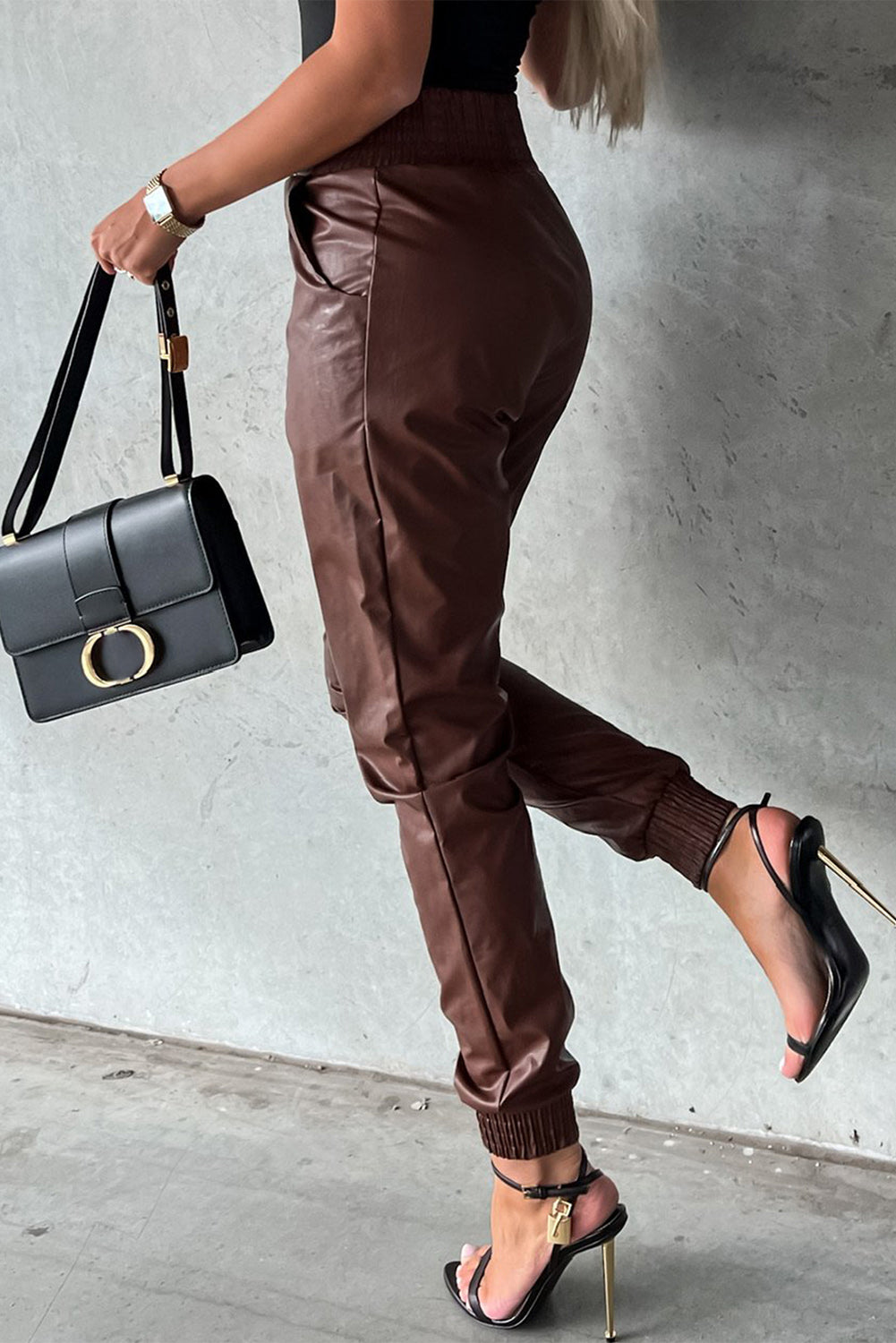 Muschibitch Vegan Leather Skinny Pants – High Waist Lederlook Hose