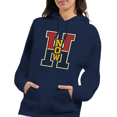 Hoodie College H-NOW Statement Heute Jetzt – Nicht Morgen Varsity Style