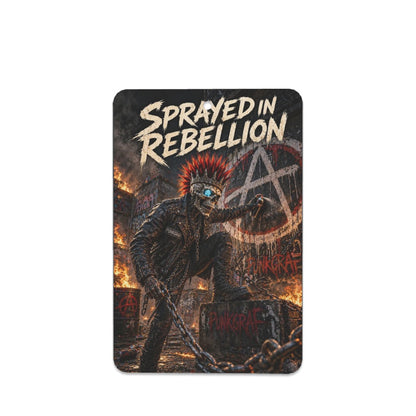 Auto Lufterfrischer Punk, 6er Duftbaum Set, Rocker Auto Deko, 6 Duftkarten mit Rebellion Motiven