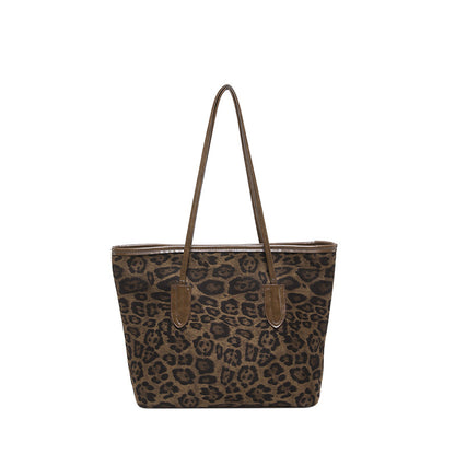 Muschibitch Leopard Tote Bag – Große Fashion Schultertasche