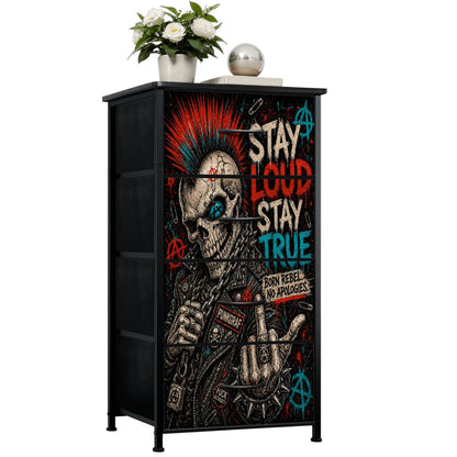 Punk Kommode Schubladenschrank, STAY LOUS STAY TRUE Designer Möbel - Born Rebel Dresser