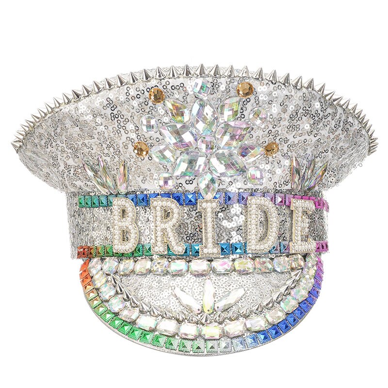 Muschibitch Luxus Rave Cap – Rhinestone Steampunk Party Hat