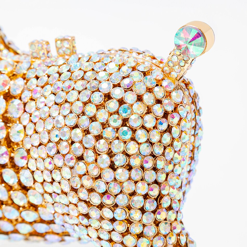 Muschibitch Crystal Dog Clutch – Luxury Rhinestone Designer Evening Bag