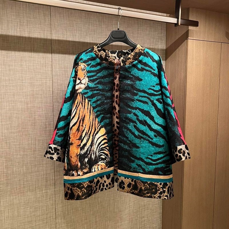 Muschibitch Tiger Leopard Set – Animal Print Jacket & Skirt Outfit