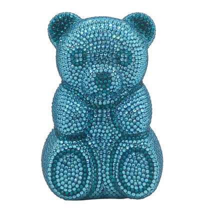 Muschibitch Crystal Bear Clutch – Luxus Teddy Diamond Abendtasche