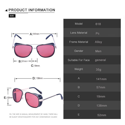 Muschibitch Steampunk Square Sonnenbrille – Retro Punk UV400