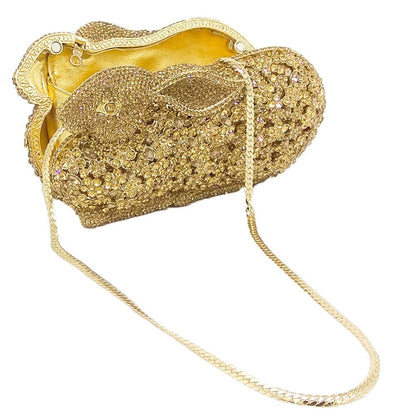 Muschibitch Crystal Bunny Clutch – Luxus Designer Hasen Abendtasche