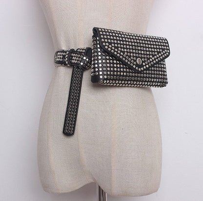 Punkgräfin Rivet Waist Bag – Luxus Punk Gürtel Tasche