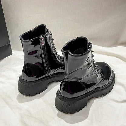 Punkgräfin Punk Platform Boots Damen – Gothic Combat Martin Boots
