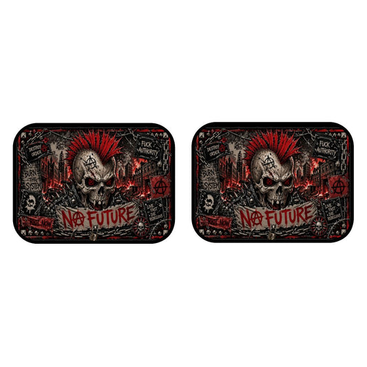 Punk Auto Fußmatten 2er Set Rücksitzmatten NO FUTURE Rear Floor Mats, Automatten, Punkgraf  Auto Deko