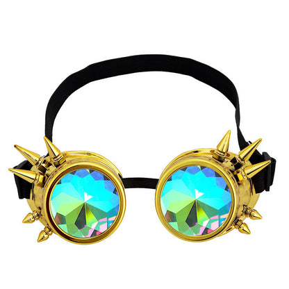 Punkgräfin Steampunk Goggles – Kaleidoskop Punk Gothic Brille