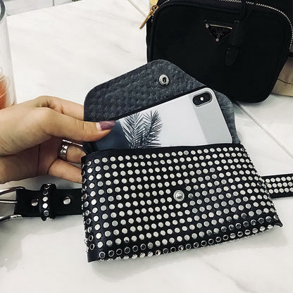 Punkgräfin Rivet Waist Bag – Luxus Punk Gürtel Tasche